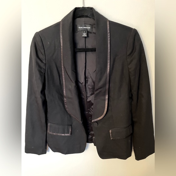 Club Monaco, Black Blazer, Size 2 - Picture 1 of 5